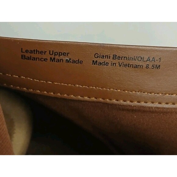 Giani Bernini Sz 8.5 Olaa Brown Suede Leather Bootie Heels Zip-up Memory Foam - Picture 13 of 14